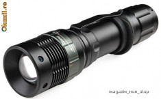 Lanterna Profesionala Power Style cu Zoom Led Cree 100% si Acumulator (NOU) foto