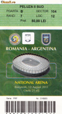 Bilet intrare Romania-Franta National Arena plus certificat prezenta foto