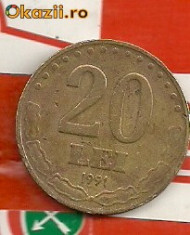 moneda 20 lei 1991 foto