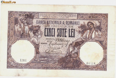 * Bancnota 500 lei 1920 foto