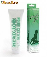 HEAD JOB gel lubrifiant sexual pentru sex oral cu arome de menta foto