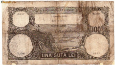 * Bancnota 100 lei 1931 foto