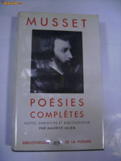 ALFRED DE MUSSET - Poesies completes (Bibliotheque de la Pleiade) foto