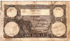 * Bancnota 100 lei 1931 foto