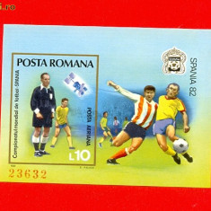 RO-0127=ROMANIA 1982=Lp 1048Campionatul mondial de fotbal 1982-postfrischMNH(**)