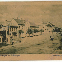 773 - REGHIN, Mures, Centrul - old postcard - used - 1916