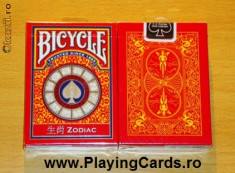 Carti de joc Bicycle Zodiac - poker size - produs fabricat in USA foto