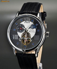 &amp;amp;gt;&amp;amp;gt;+++CEAS AUTOMATIC model DE LUX , TOURBILLON - LOOK , MONTE WEHRO , excentric , secundar , cadran afisaj ZI / NOAPTE foto