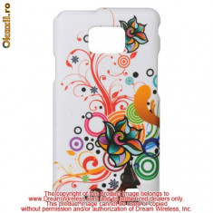 samsung galaxy s2 i9100 husa florala silicon rigid + folie protectie ecran + expediere gratuita