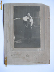 FOTOGRAFIE DE COLECTIE PE CARTON DIN 1917 foto