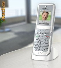 Telefon fara fir wireless DECT AVM FRITZ!Fon C3 VoIP SIP Internet Radio foto