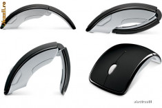 Mouse Wireless Arc Portabil Fara Fir 1600 dpi foto