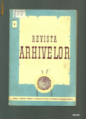 REVISTA ARHIVELOR - nr. 1 - 1967 foto