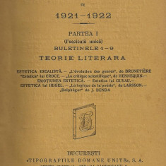 10 reviste BULETINUL INSTITUTULUI DE LITERATURA pe anii 1921,1922,1923,1924,1925 - nr.consecutive + 2 reviste FLAMURA pe 1925