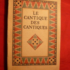Le Cantique des Cantiques -ed. 1933 lb. franceza