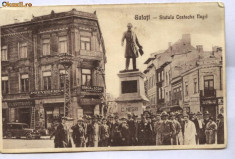 CARTE POSTALA -GALATI -STATUIA COSTACHE NEGRI- PRET REDUS!! foto