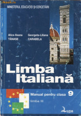 LIMBA ITALIANA CLS a IX a LIMBA 3 ED. LOGOS de ALICE-ILEANA TANASE foto