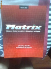 Manual Engleza Matrix clasa a XI-a Editura Oxford foto