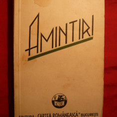 Gh. Braescu - Amintiri -Prima Ed. 1937