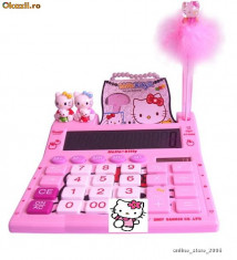 Hello Kitty Calculator stiintific + Pix Luminos + Notebook Produse originale marca Sanrio Reducere de Pret ! LIVRARE GRATUITA PRIN CURIER RAPID foto