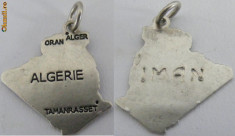 Medalion vechi din argint Algerie - de colectie foto