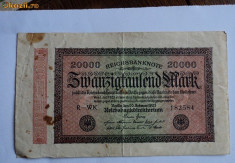 B. 20.000 mark 1923 nr 2 Germania foto