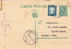 CARTE POSTALA STAMPILA PERIAM DR FRANCISC GRACZY PTR;DR ALADAR ILIAS ARADUL NOU AN;1932 CPRO-166 foto