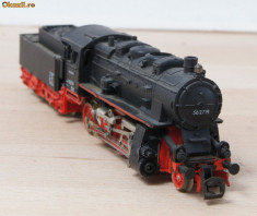 Locomotiva cu aburi gresata, full functionala , lumini - TT BR 56 2719 foto