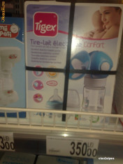 Tigex - pompa electrica, pentru extras laptele matern. 100% automata, Imita un BEBE adevarat! foto