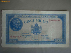 Bancnota 5000 lei 2 mai 1944 foto