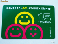 CARTELA ROMANIA CONNEX KAMARAD + GO 15 USD + 15 % DE COLECTIE ** foto