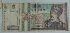 5000 lei 1992, martie foto