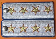 epoleti (grade militare) general cu 4 stele jandarmi - rari foto