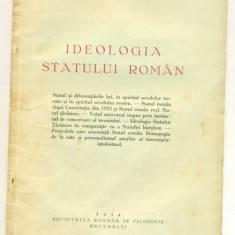 Ideologia statului roman- C. Radulescu Motru