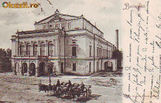 Romania, Bucuresci, carte postala UPU circulata 1900: Teatrul National, birje foto