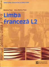 Manual LIMBA FRANCEZA cls a IX a LIMBA 2 de MARIANA POPA, ED. HUMANITAS foto
