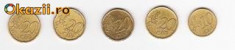 1 Euro DIN centi Grecia, actual in circulatie 4 monede a cate 20 si 2 a 10 centi foto
