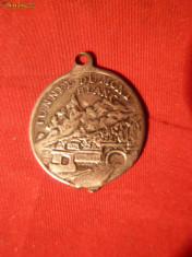 Medalie Tunel MONT BLANC avers ,AOSTA revers ,met.alb foto