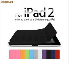 husa neagra compatibila smart apple ipad 2 3 4 fata + spate foto