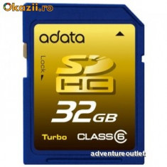 Memory Card A-Data 32 GB SDHC Class 6 Turbo SecureDigital Card-Ca nou foto