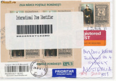 2004 plic colita EFIRO dantelata stampila Congres UPU expozitie Australia retur foto