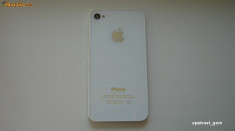 Carcasa Capac Spate Apple iPhone 4 White Original foto