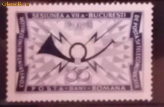 Timbre filatelice de colectie nestampilate Romania, Conferinta Ministrilor de Posta si Telecomunicatii, 1969, LP 700 foto