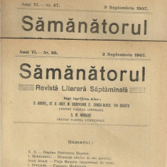 3 Reviste SAMANATORUL pe 1907 (numere consecutive)