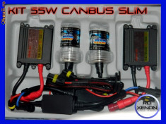 KIT XENON CANBUS SLIM 55W H1, H3, H7, H11, H27, HB3, HB4, HB5 - CALITATE SI LUMINOZITATE SUPERIOARA foto