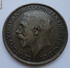 half penny 1916 Marea Britanie foto