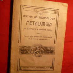 C-tin Popovici - Tehnologie Metalurgica - ed. 1922