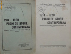 1914 - 1920 , Pagini de istorie , Expunerea evenim. politice si militare , 1929 foto