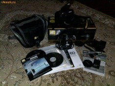 Nikon D60, 18-55 II KIT (PACHET COMPLET) + 1 CADOU !!!!!! foto