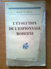 L&amp;#039;EVOLUTION DE L&amp;#039;ESPIONNAGE MODERNE - RICHARD W. ROWAN foto